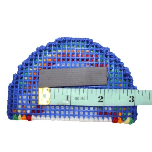 Handmade Stitched Plastic Canvas Rainbow Gay Pride Type Of People Fridge Magnets - Picture 7 of 7